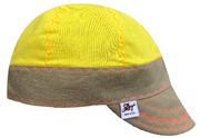 Bright Yellow Hybrid Welding Cap Size 7 1/2-7 3/4