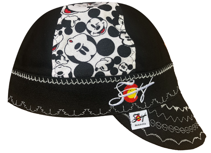 Mickey Mouse V2 & Some Slaps! Size 7 1/4 Embroidered Hybrid Welding Cap