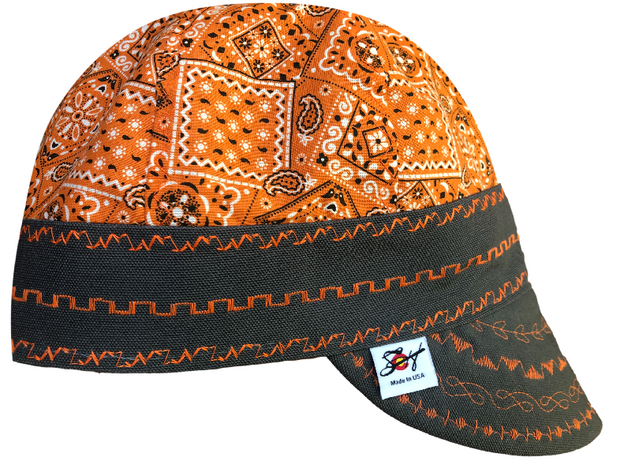 Marmalade Paisley Hybrid Welding Cap