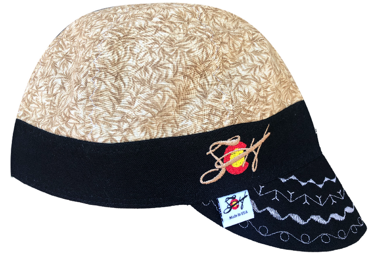 Straw Bamboo Hybrid Embroidered Logo Welding Cap