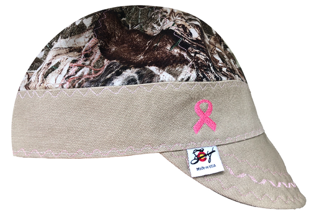 Mossy Oak Breast Cancer Hybrid Welders Cap