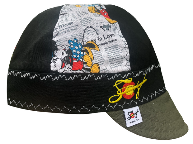 3 Pk. Mickey/Minnie Mouse  Embroidered 7 1/4 Hybrid Welders Caps
