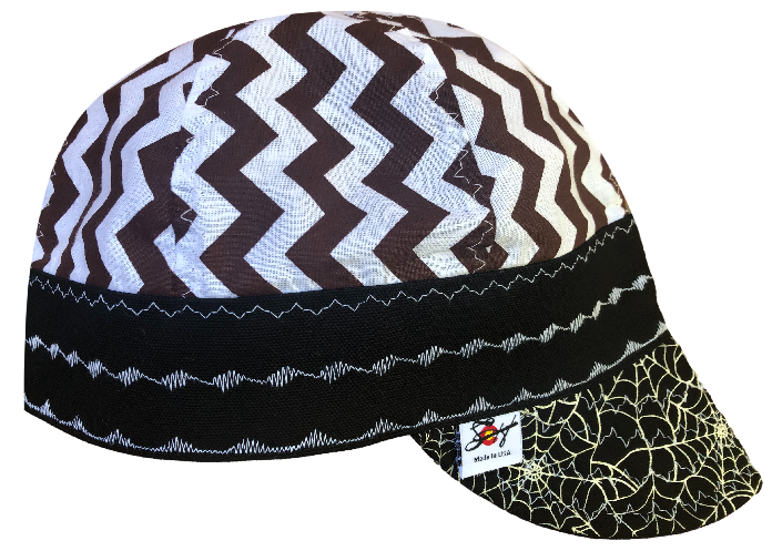 Chevron/Spiderweb Size 7 1/2 Hybrid Welding Cap