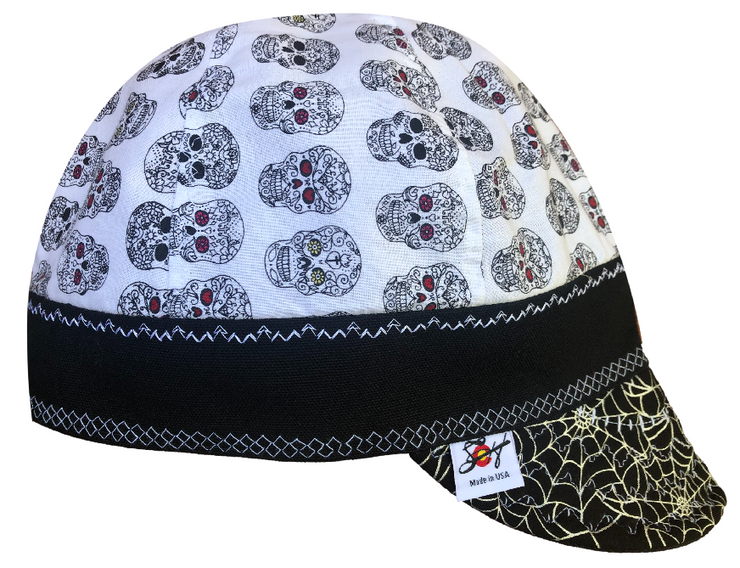 Skulls/Spiderweb Size 7 1/2 Hybrid Welding Cap