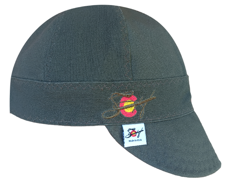 3 Pk Embroidered Canvas Welders Caps Size 7 1/4