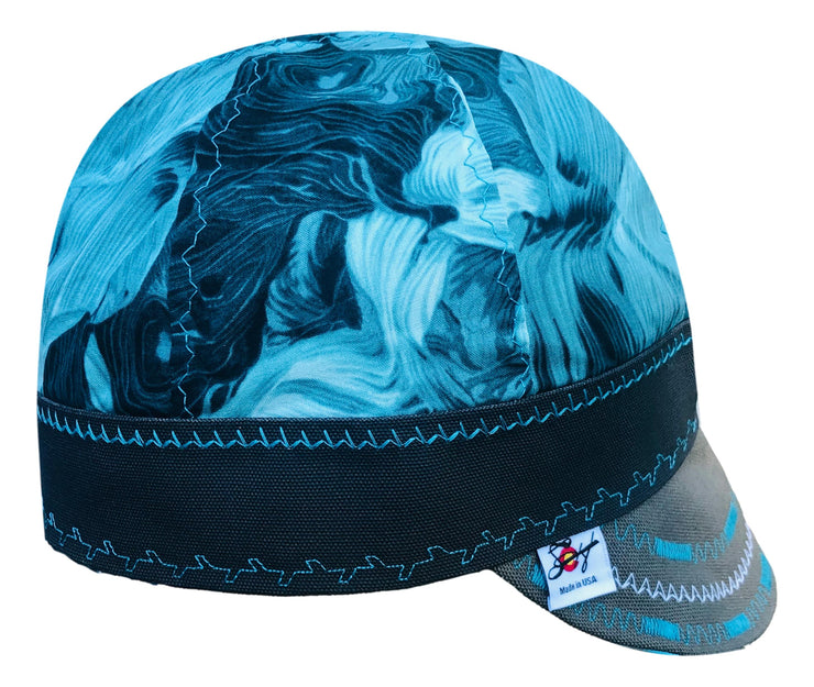 Size 7 5/8 Teal  Hybrid Welders Cap