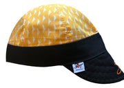 2 Pk. Yellow Cloudy Cotton size 7 1/2 Hybrid Welding Caps