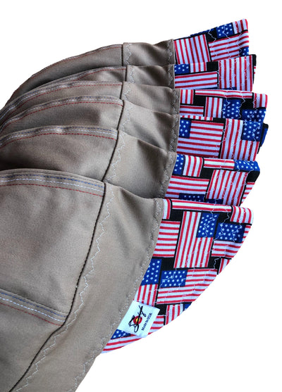 Khaki "Americana"  #SoComfort Welders Cap W/FR Bill