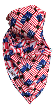 American Flag/Blue Tonal Batik/Comic Bandanas Made in the USA