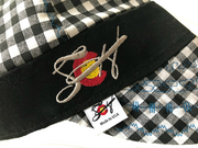 Black Checkered W/Silver Logo Embroidery Hybrid Welding Cap