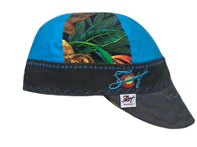 Jungle Mixed Panel Embroidered Hybrid Welding Cap